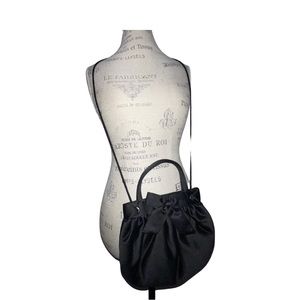 Black Silky Bow Mini Purse